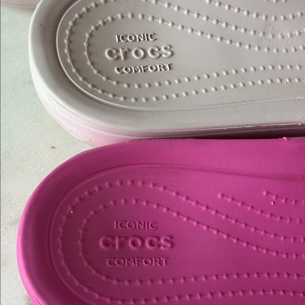 Crocs Slides set (sz 10) - 2pairs - Picture 3 of 14
